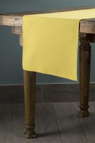 Classic Solid Citron table runner